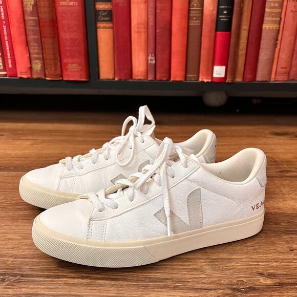 Veja Classic White Leather Campo Sneaker Sz M 8/ W 10 - Picture 2 of 14